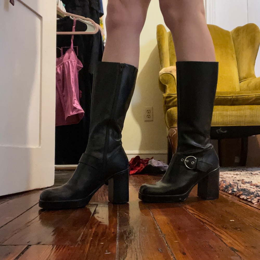 Steve Madden square toe boots